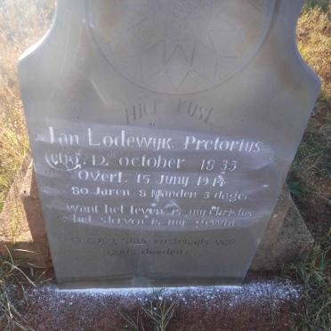 PRETORIUS Jan Lodewyk 1833-1914