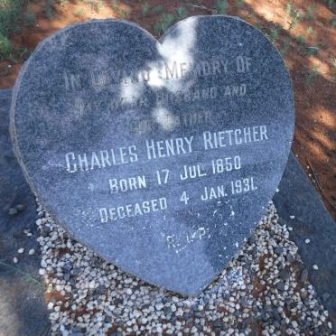 RIETCHER Charles Henry 1850-1931