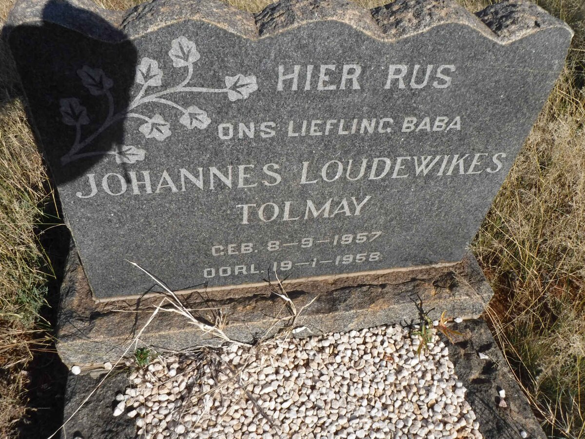 TOLMAY Johannes Loudewikes 1957-1958