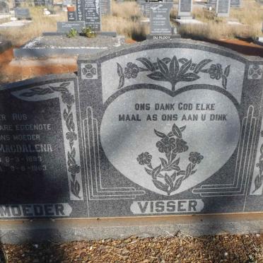 VISSER Petrus Jacobus 1897-1978 &amp; Elsie Magdalena 1893-1963