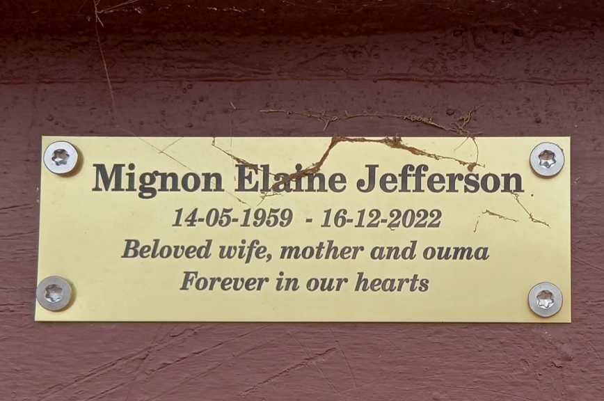 JEFFERSON Mignon Elaine 1959-2022