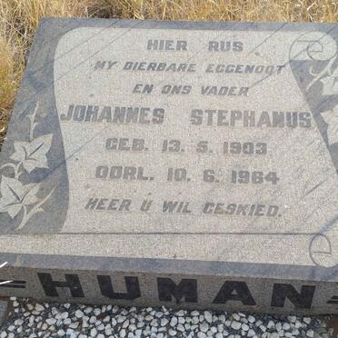 HUMAN Johannes Stephanus 1903-1964