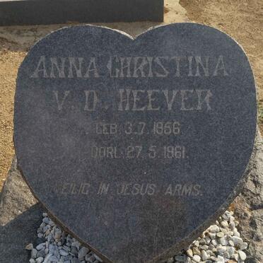 HEEVER Anna Christina, v.d. 1956-1961
