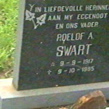 SWART Roelof A. 1917-1985