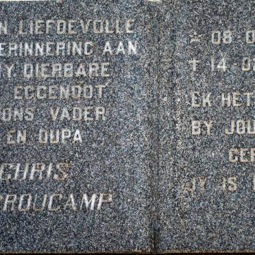 CROUCAMP Chris 1940-1987