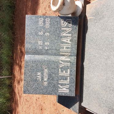 KLEYNHANS Jan Hendrik 1910-1980