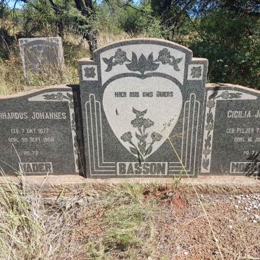 BASSON Gerhardus Johannes 1877-1958 &amp; Cicilia Johanna PELZER 1874-1958