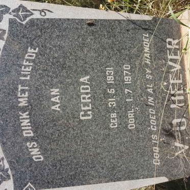 HEEVER Gerda, v.d. 1931-1970