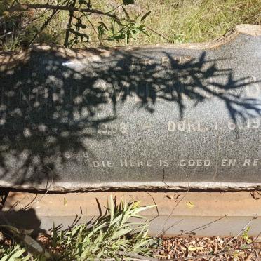 BRUYN Hendrik Willem, de 1908-1970