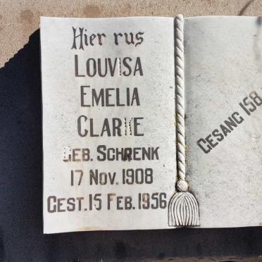 CLARKE Louvisa Emelia nee SCHRENK 1908-1956