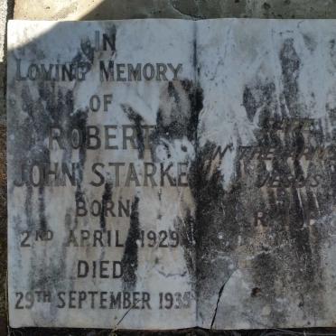 STARKE Robert John 1929-1935