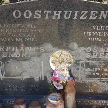 OOSTHUIZEN Stephanus Hendrik 1925-2002 &amp; Rosaline Sheila 1928-2009