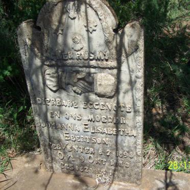 EBERTSON Johanna Elisabetha nee VENTER 1898-1943