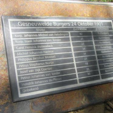 1. Monument ter herdenking aan die Slag van Kleinfontein