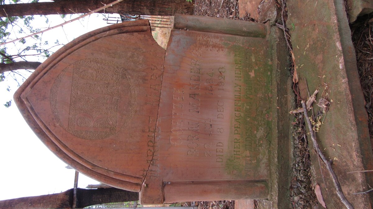 COETZEE Harriet Mary Ann nee MANDERS 1884-1928