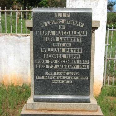 HURN Maria Magdalena nee JOUBERT 1867-1941