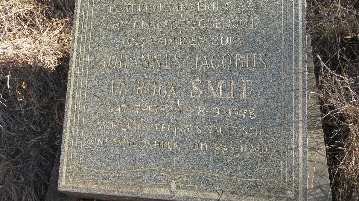 SMIT Johannes Jacobus le Roux 1932-1978