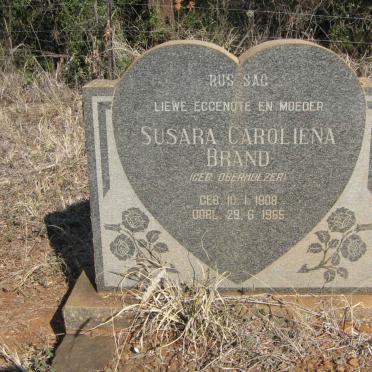 BRAND Susara Caroliena nee OBERHOLZER 1908-1965
