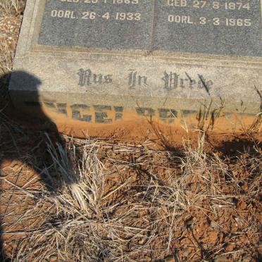 ENGELBRECHT Georg D. 1874-1965 &amp; Aletta S. DU PREEZ 1865-1933 