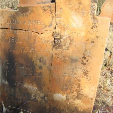 OBERHOLZER Johannes Francois 1882-1927