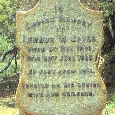 GATES Lennox M. 1871-1923