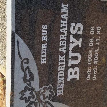 BUYS Hendrik Abraham 1935-2004