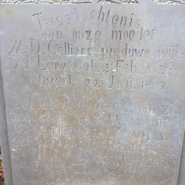 LOUW M.D., CELLIERS 1829-1907
