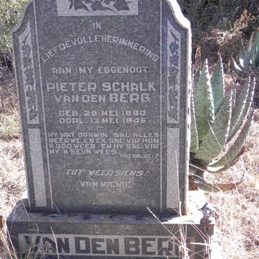 BERG Pieter Schalk, van den 1880-1945