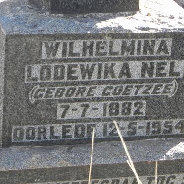 NEL Wilhelmina Lodewika nee COETZEE 1882-1954