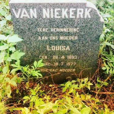 NIEKERK Louisa, van 1893-1977