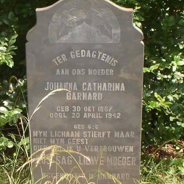 BARNARD Johanna  Catharina 1867-1942