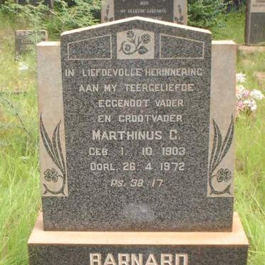 BARNARD Marthinus C. 1903-1972