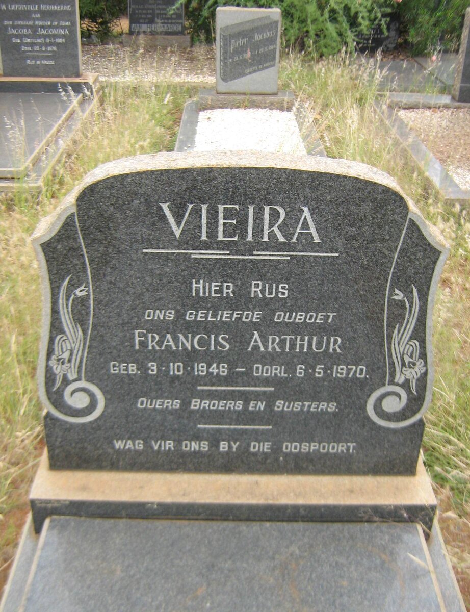 VIEIRA Francis Arthur 1946-1970