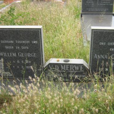 MERWE Willem George, v.d. 1931-1979 &amp; Anna Catharina 1931-1988