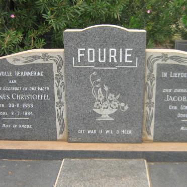 FOURIE Johannes Christoffel 1893-1964 &amp; Jacoba Jacomina GREYLING 1894-1976