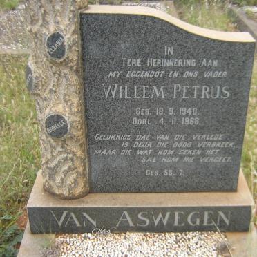 ASWEGEN Willem Petrus, van 1940-1968