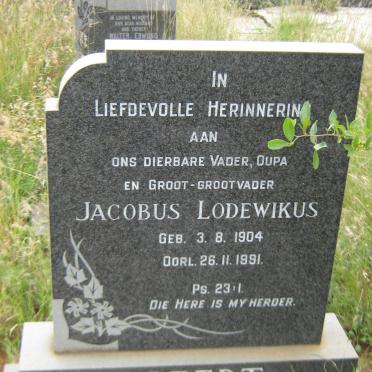 BREEDT Jacobus Lodewikus 1904-1991