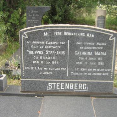 STEENBERG Philippus Stephanus 1911-1964 &amp; Cathrina Maria 1911-1982
