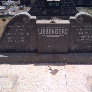 LIEBENBERG Barend Jacobus 1892-1963 &amp; Catherina Wilhelmina VAN NIEKERK 1897-1987