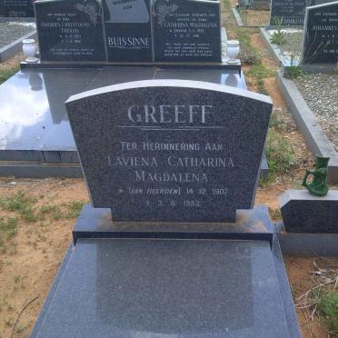 GREEFF Laviena Catharina Magdalena nee VAN HEERDEN 1907-1953