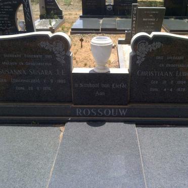 ROSSOUW Christiaan Ludolph 1904-1978 &amp; Susanna Susara J.E. OBERHOLZER 1905-1976