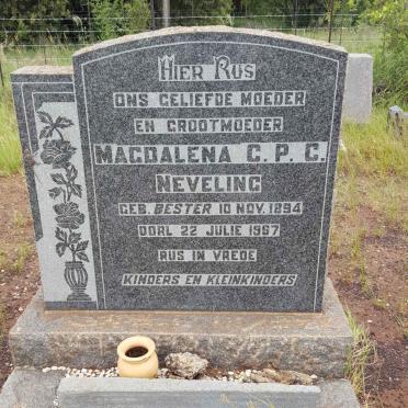 NEVELING Magdalena C.P.C. nee BESTER 1894-1957