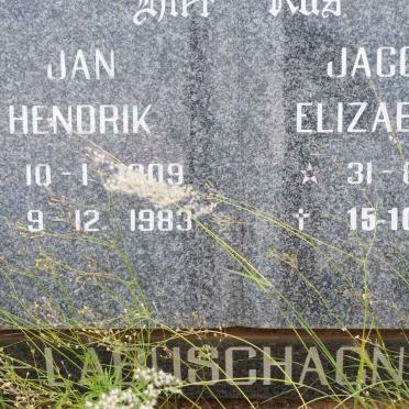 LABUSCHAGNE Jan Hendrik 1909-1983 &amp; Jacoba Elizabeth 1911-1990