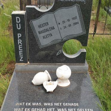 PREEZ Hester Magdalena Aletta, du 1937-2004