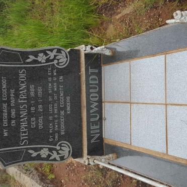 NIEUWOUDT Stephanus Francois 1885-1961