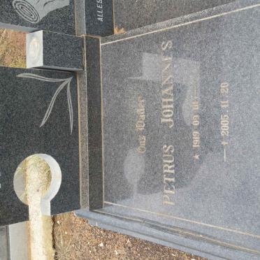 UYS Petrus Johannes 1919-2005