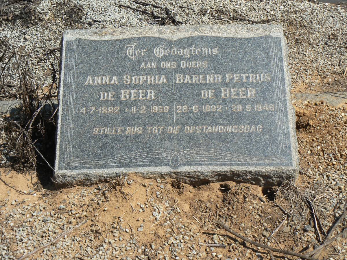 BEER Barend Petrus, de 1892-1946 &amp; Anna Sophia 1892-1968