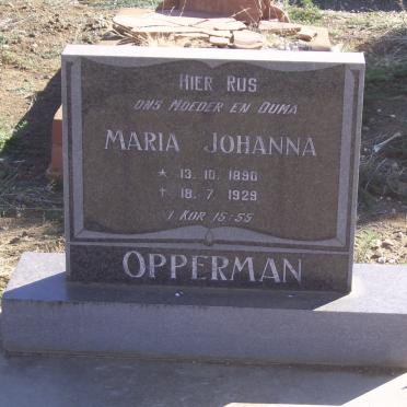 OPPERMAN Maria Johanna 1890-1929