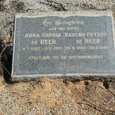 BEER Barend Petrus, de 1892-1946 &amp; Anna Sophia 1892-1968