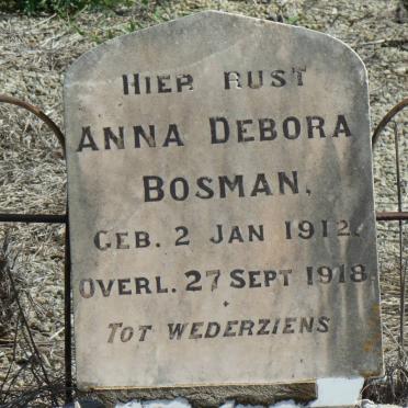 BOSMAN Anna Debora 1912-1918